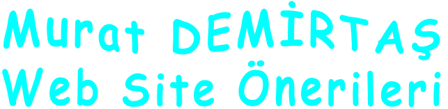 Murat DEMİRTAŞ Web Site Önerileri